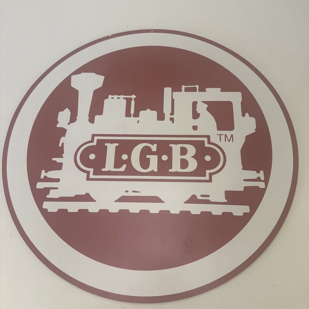 LGB G Gauge TRAINS 19'' ROUND HANGING DOUBLE DEALER STORE SIGN "NOT" LIONEL